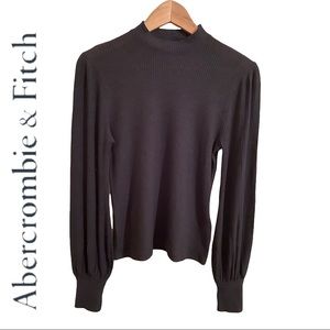 NWT Abercrombie & Fitch Mock Neck Balloon Long Sleeve Top